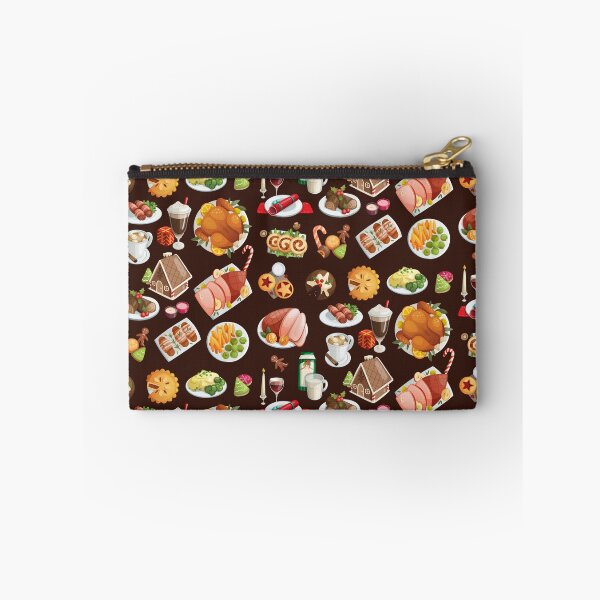 Item preview, Assorted Christmas Food - Roast Ham, Turkey, Mince Pie, Pudding, Gingerbread House, Cookies, Log Cake and More designed and sold by Alicia Chee.