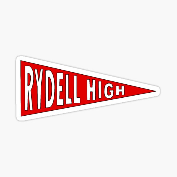 Vista previa del artículo con la obra «Bandera del banderín de Rydell High», diseñado y vendido por CoachAlainnee.Designs.
