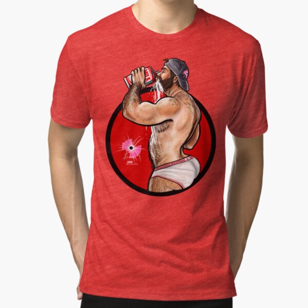 Bullethole Thirsty: Milk does a booty good - Undies Tri-blend T-Shirt