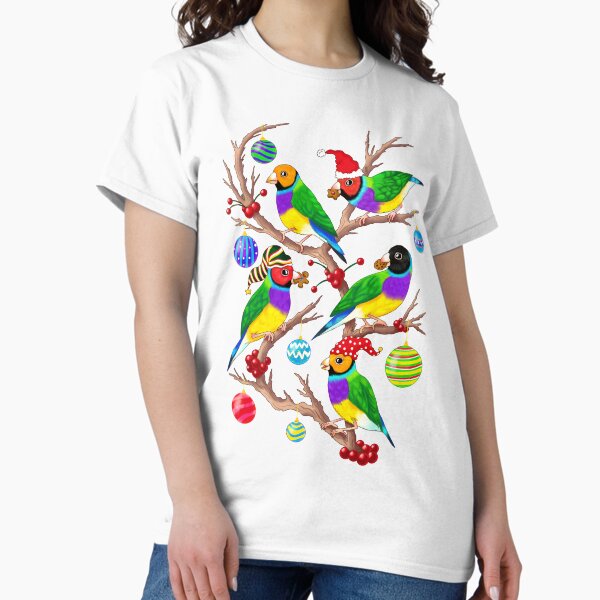Gouldian Finches Christmas Party Classic T-Shirt