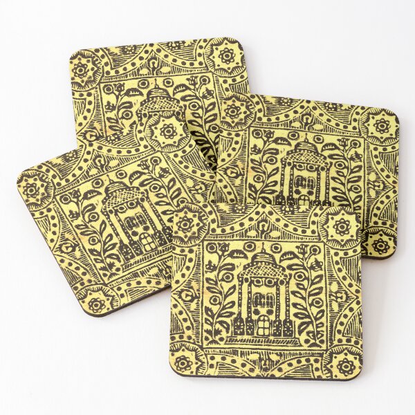 Item preview, Yellow Pattern Vintage Art designed and sold by vintagemother.