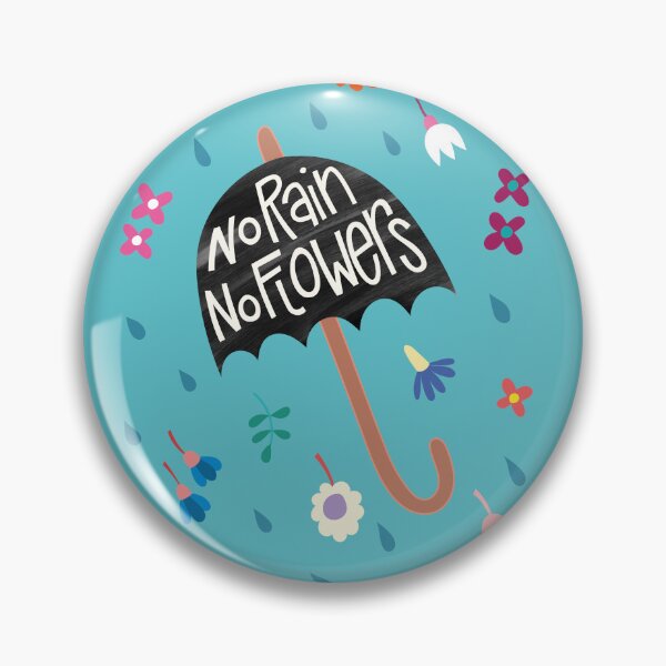 Item preview, No rain, no flowers designed and sold by hamburgerliebe.