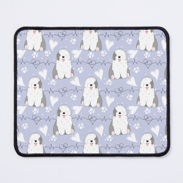 Item preview, LOVE Old English Sheepdog - Gray and White 3 designed and sold by Lulupainting.