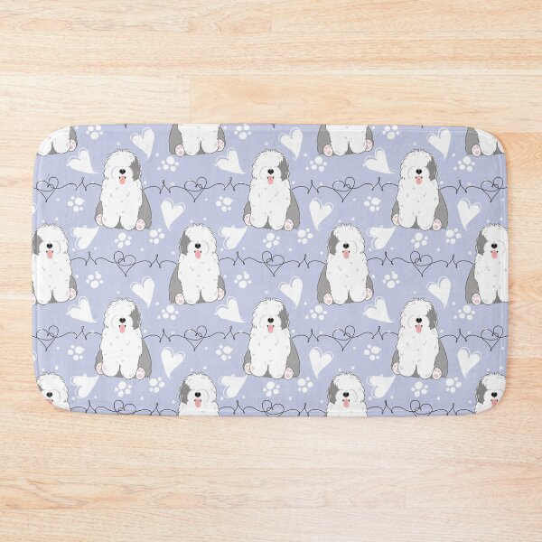 Item preview, LOVE Old English Sheepdog - Gray and White 3 designed and sold by Lulupainting.