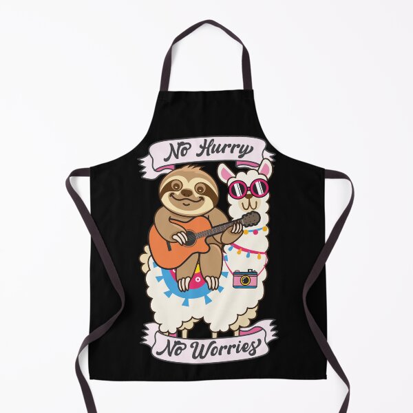 Item preview, Cute Sloth Llama No Hurry No Worries designed and sold by plushism.