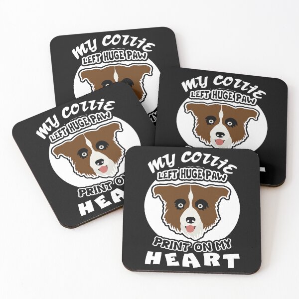 Item preview, My Border Collie Left Pawprint On My Heart designed and sold by UnknownArtistt.