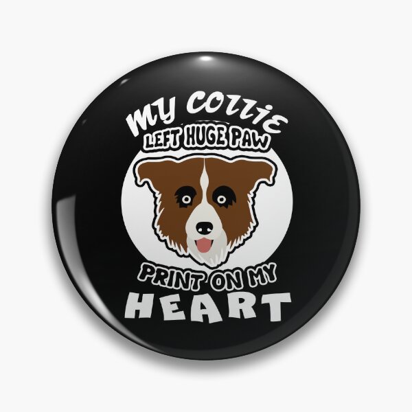 Item preview, My Border Collie Left Pawprint On My Heart designed and sold by UnknownArtistt.