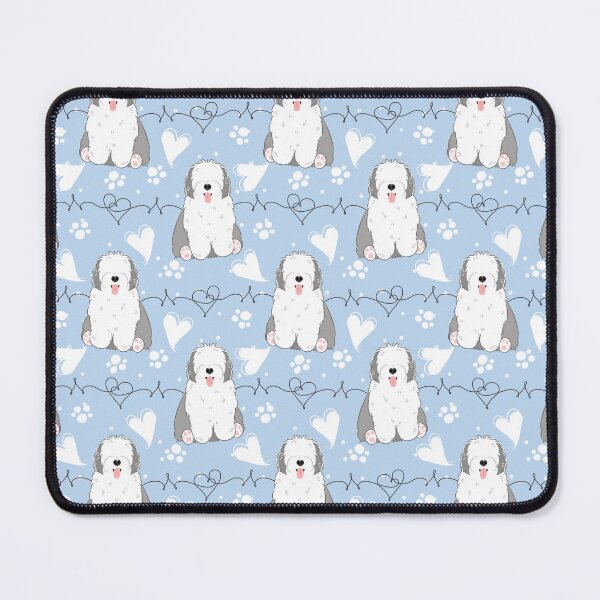 Item preview, LOVE Old English Sheepdog - Gray and White 4 designed and sold by Lulupainting.