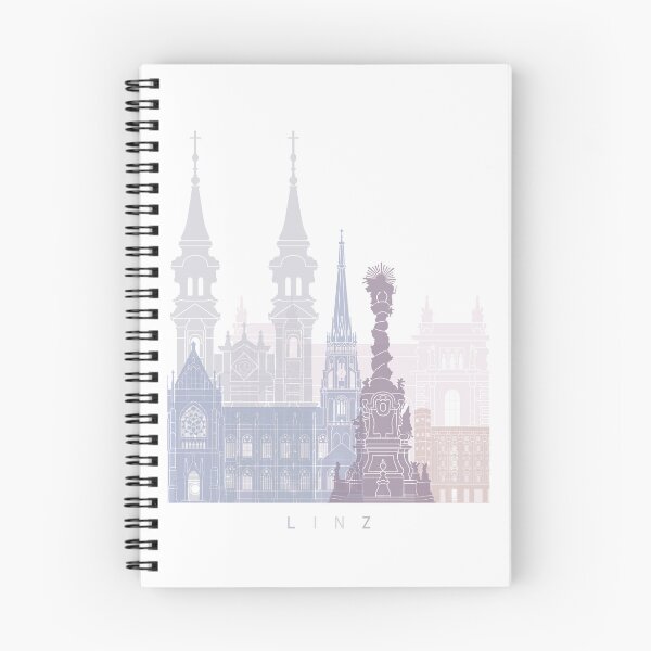 Item preview, LINZ SKYLINE POSTER PASTEL designed and sold by paulrommer.