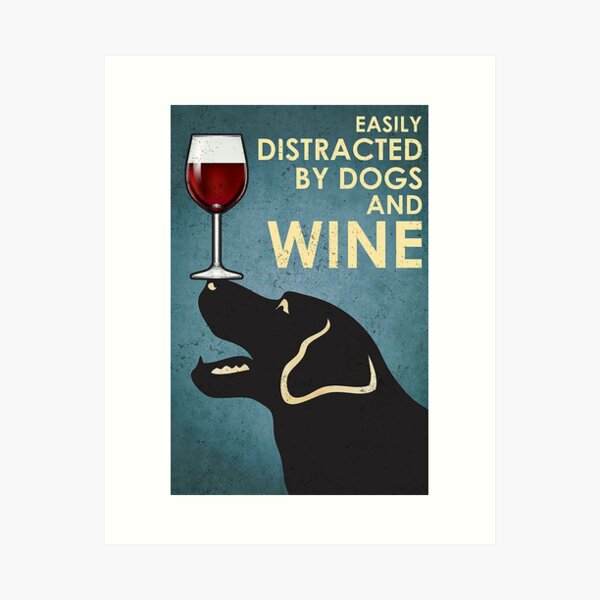 Item preview, Dogs And Wine  designed and sold by vionagalice.