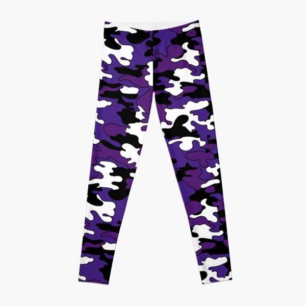 Purple Detailed Camo Leggings for Sale by emmybdesigns