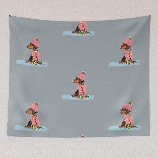 Item preview, Cosy and warm dachshund  designed and sold by Leatextileart.