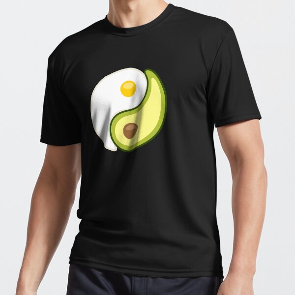 Avocado Egg Yin Yang Active T-Shirt