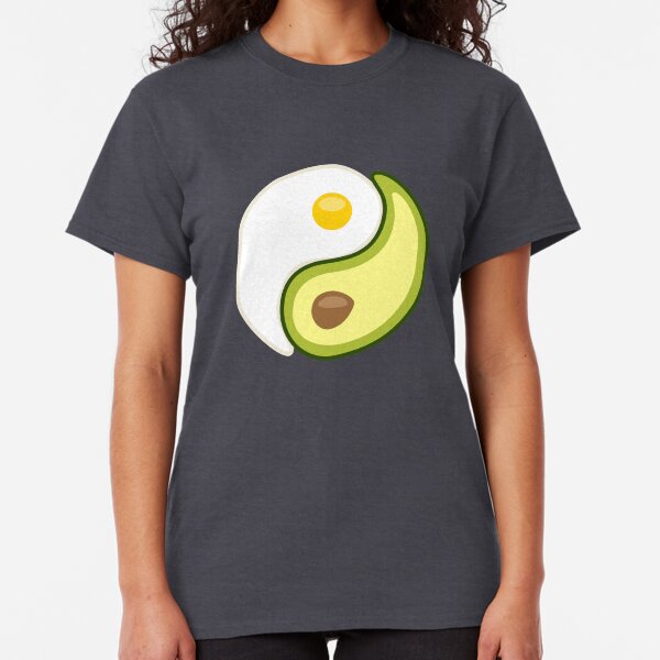 Avocado Egg Yin Yang Classic T-Shirt