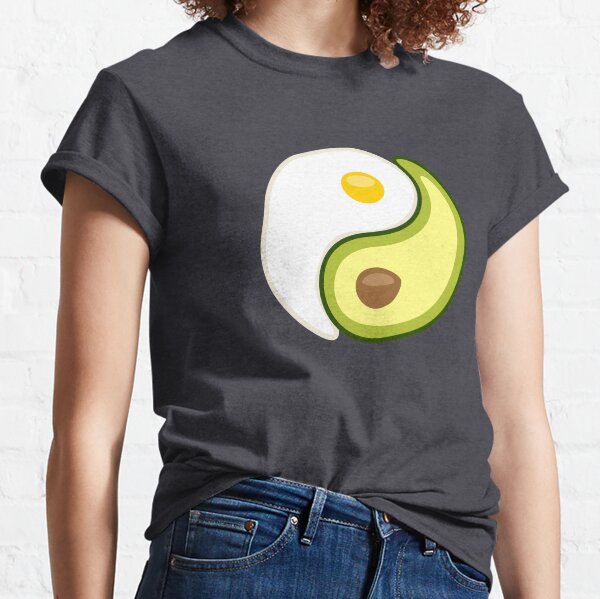 Avocado Egg Yin Yang Classic T-Shirt