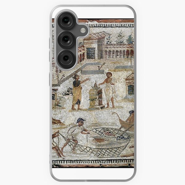 Item preview, Roman Mosaic : Fishing and Farming scene. designed and sold by frederic Lecut.