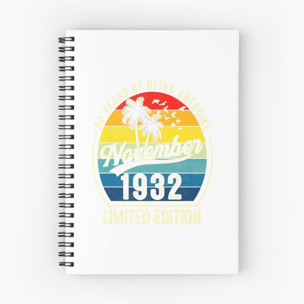 Item preview, 90 Years Old Gifts Awesome Since November 1932 90th Birthday Premium designed and sold by TGMerwin.