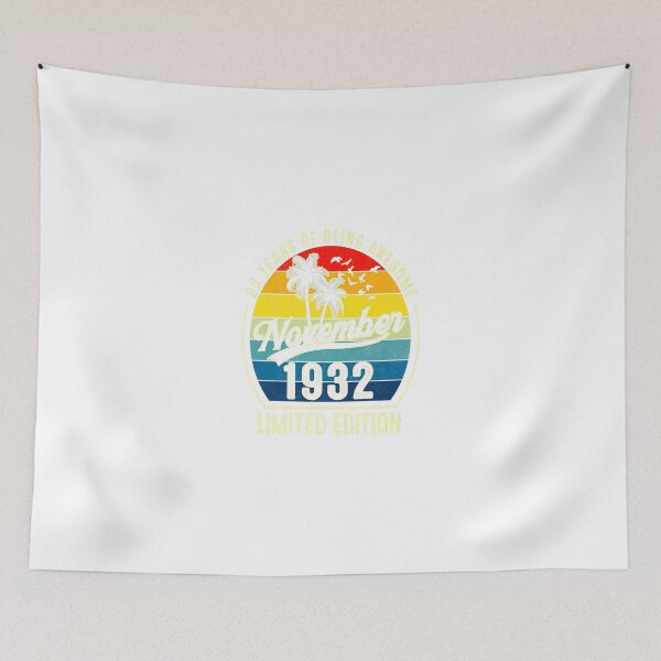 Item preview, 90 Years Old Gifts Awesome Since November 1932 90th Birthday Premium designed and sold by TGMerwin.