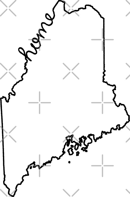 Blank Outline State Maps outline of the state of maine