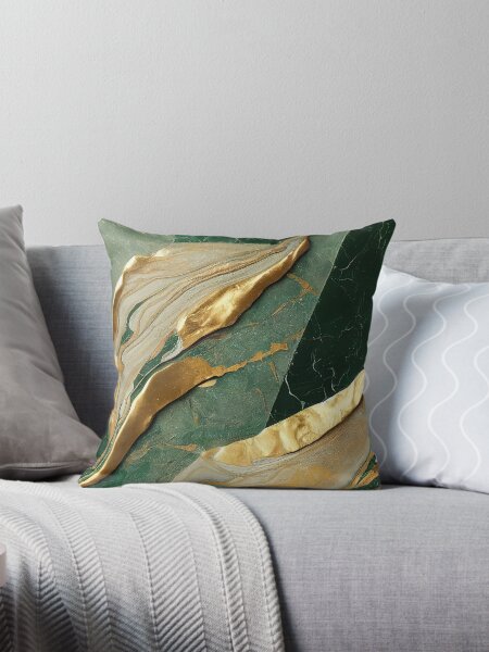 Item preview, Printed Image of green and gold gradient marble ONLY designed and sold by Nebulae29.