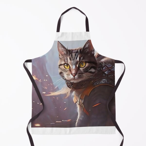 Aperçu de l'œuvre Chat en armure nordique créée et vendue par Catagraphic.