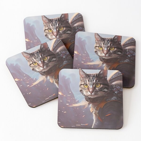 Item preview, Cat in Norse armor designed and sold by Catagraphic.