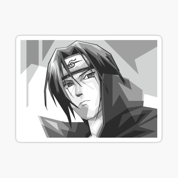 Grayscale Saske Cartoon Pop Art Sticker For Sale By Rizkydwi Redbubble 9447