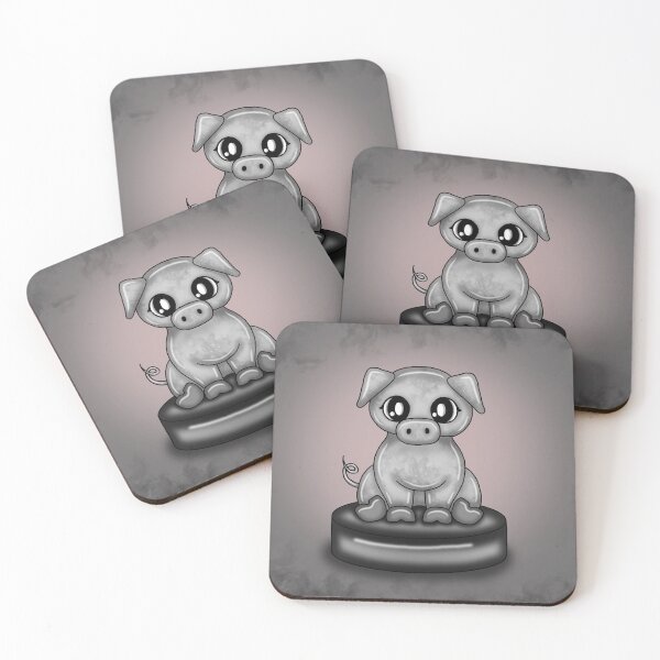 Item preview, cute metal pig chinese horoscop designed and sold by Pezi-Creation.