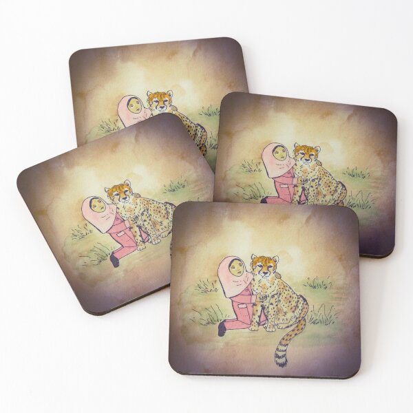 Item preview, Iranian Schoolgirl and Asiatic Cheetah Watercolor designed and sold by TurnipWilson.