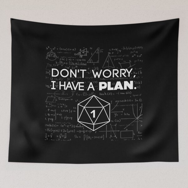 Item preview, Don't Worry i Have A Plan Critical Fail Funny Dungeons And Dragons DND D20 Lover  designed and sold by DhakalKrishn.