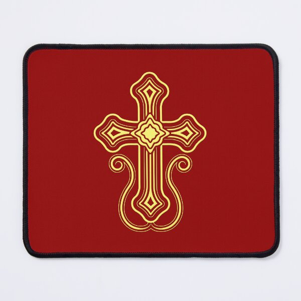 Item preview, Traditional Armenian Apostolic Church Armenian Cross in gold with bevel, christians supports Armenia designed and sold by IsisOsiris.