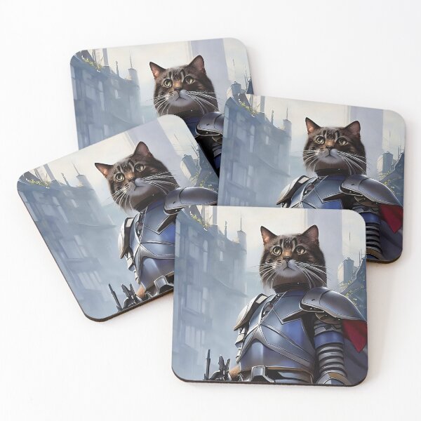 Item preview, Chivalrous humanoid cat patrols the city designed and sold by Catagraphic.
