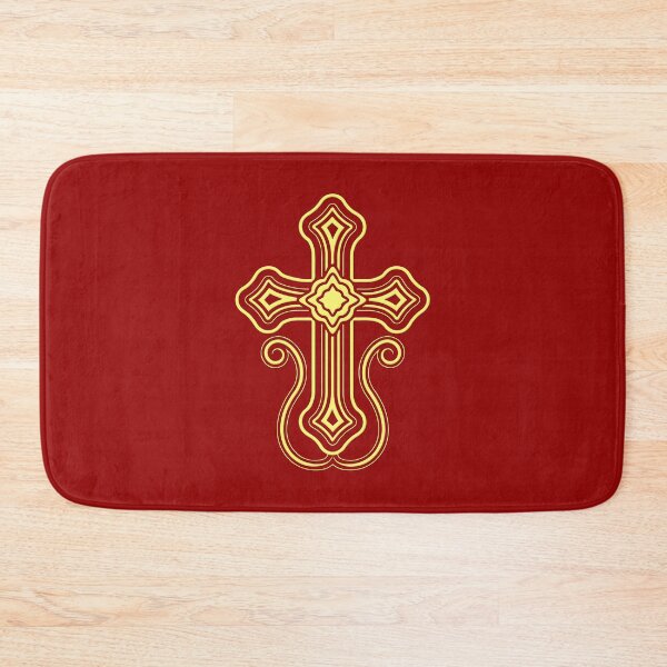 Item preview, Traditional Armenian Apostolic Church Armenian Cross in gold with bevel, christians supports Armenia designed and sold by IsisOsiris.