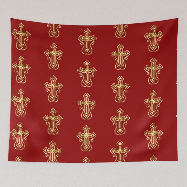 Item preview, Traditional Armenian Apostolic Church Armenian Cross in gold with bevel, christians supports Armenia designed and sold by IsisOsiris.