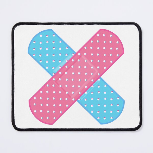 Item preview, Bend Aid Pink Blue designed and sold by BlueBlackSky.