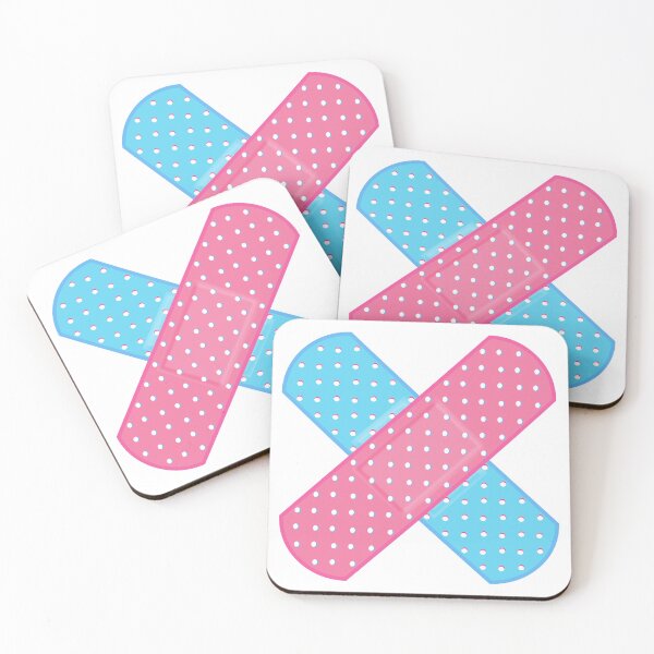 Item preview, Bend Aid Pink Blue designed and sold by BlueBlackSky.