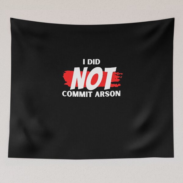 Item preview, I did not commit arson designed and sold by Ahmed  Feki.