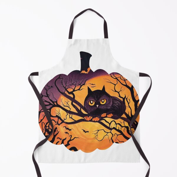 Item preview, a cat and an owl halloween designed and sold by Stick3r-World.