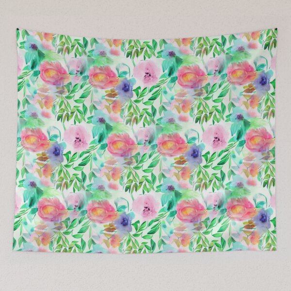 Item preview, Pastel floral pattern designed and sold by Mirarima.