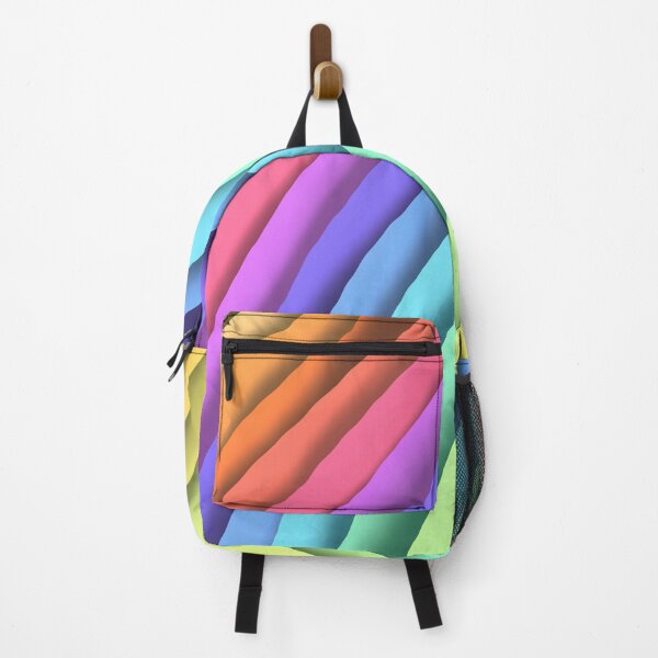 Item preview, Abstract pattern - Rainbow stripes designed and sold by Blissful Brushes.