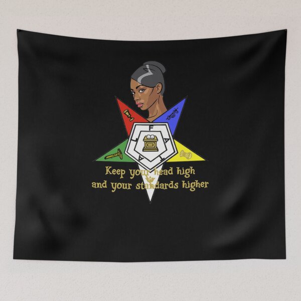 Item preview,  OES Order Of The Eastern Star Logo Sisterhood Keep Your Head High designed and sold by TopTeeShop.
