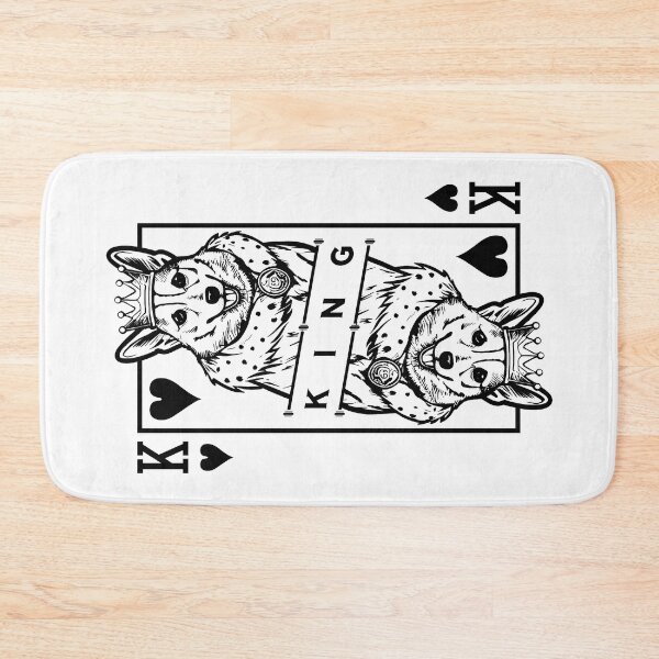Artikelvorschau, Corgi King Of Hearts Lustige Hundeliebhaber-Spielkarten-Pop-Art entworfen und verkauft von GrandeDuc.