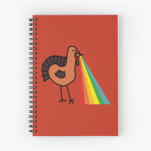 Item preview, Animals with Rainbow Puke Thanksgiving Turkey designed and sold by ellenhenry.