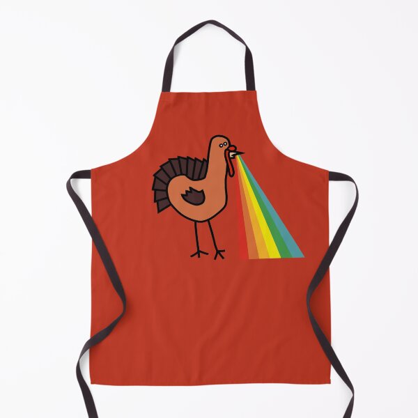 Item preview, Animals with Rainbow Puke Thanksgiving Turkey designed and sold by ellenhenry.