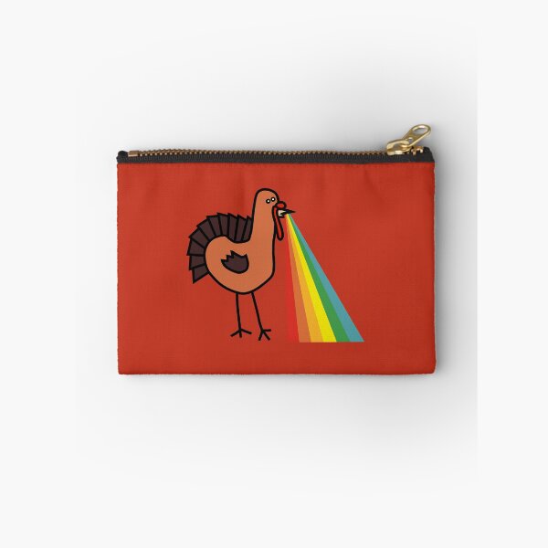 Item preview, Animals with Rainbow Puke Thanksgiving Turkey designed and sold by ellenhenry.