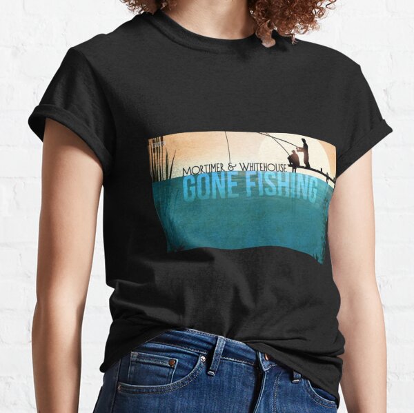 Bass - Gone Fishing - Men's Word Art T-Shirt