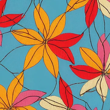 Artwork thumbnail, Floral Patchwork Pattern by CandyDroidMerch