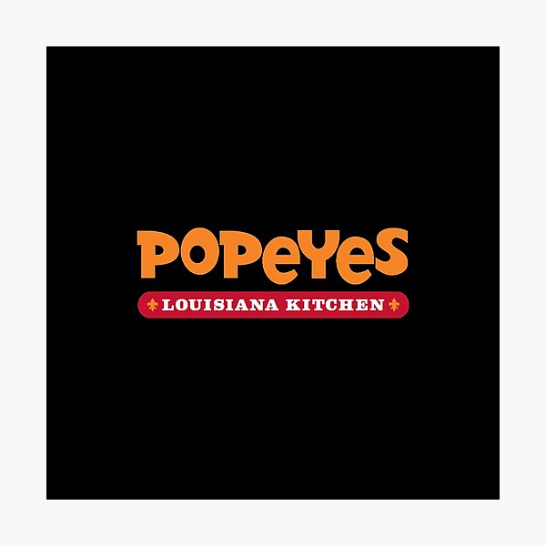 Best Popeyes Louisiana Kitchen Logo Photographic Print For Sale By   Pp,504x498 Pad,600x600,f8f8f8 