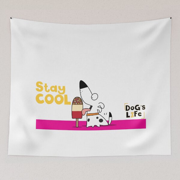 Item preview, Dog's Life Stay Cool designed and sold by reddesigned.