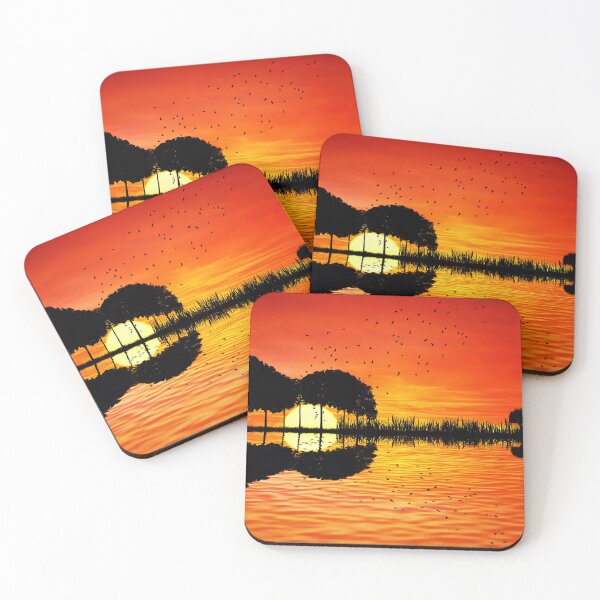 Item preview, Guitar Island Sunset designed and sold by RainsArts.